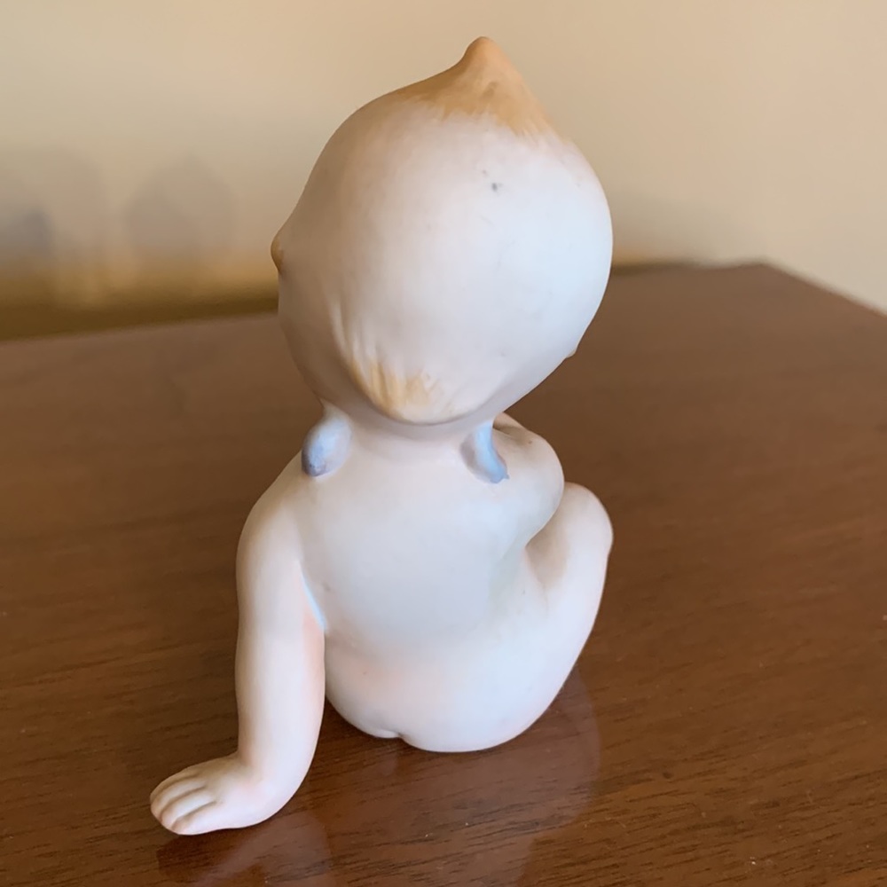 Vintage Kewpie Bisque Angel Baby by Lefton - Picture 6 of 7